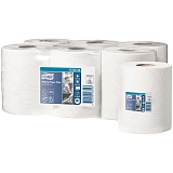 Полотенца бумажные в рулонах Tork "Advanced"(М2), 2-слойные, 125м/рул, ЦВ, тиснение, белые