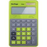 Калькулятор настольный Berlingo "Hyper", 12 разр., двойное питание, 171*108*12, зеленый