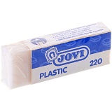 Ластик JOVI "Plastic", прямоугольный, пластик, 63*23*11мм, картонный футляр