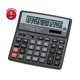 Калькулятор настольный Citizen SDC-660II, 16 разрядов, двойное питание, 156*159*32мм, черный