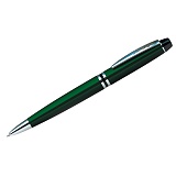 Ручка шариковая Berlingo "Silk Prestige" синяя, 0,7мм, корпус зеленый, поворот., инд. упак.