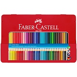 Карандаши цветные Faber-Castell "Grip", 36цв., трехгран., заточен., метал. упак.