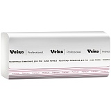 Полотенца бумажные лист. Veiro Professional F1"Premium"(V-сл), 2-слойные, 200л/пач, 21*21, белые