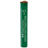 Грифели для механических карандашей Faber-Castell "Polymer", 12шт., 0,5мм, B