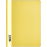 Папка-скоросшиватель пластик. OfficeSpace, А4, 120мкм, желтая с прозр. верхом