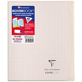 Бизнес-тетрадь 48л., 170*220мм, клетка Clairefontaine "Koverbook", 90г/м2, пластик. обложка, белая