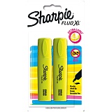 Набор текстовыделителей Sharpie "Fluo XL", 2шт., желтые, скошенные, 0,75-5мм, блистер