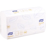 Полотенца бумажные лист. Tork XpressMultifold "Premium"(M-сл)(Н2), 2-слойные, 110л/пач, 21*34,белые