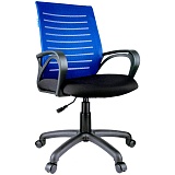 Кресло оператора Helmi HL-M16 "Vivid", ткань S черная/ ткань TW синяя