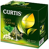 Чай Curtis "Hugo Cocktail", зеленый, аромат, 20 пакетиков-пирамидок по 1,8г