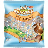Шоколадные конфеты РотФронт "Коровка 30% молока", 250г, пакет