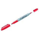 Маркер перманентный двухсторонний Sharpie "Twin Tip", красный, пулевидный, 0,3-1мм, в коробке