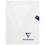 Тетрадь 48л., 170*220мм, клетка Clairefontaine "Mimesys", 90г/м2, пластик. обложка, белая