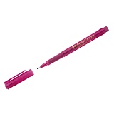 Ручка капиллярная Faber-Castell "Broadpen 1554" розовая, 0,8мм