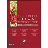 Альбом для акварели 10л., А4, на склейке Clairefontaine "Etival", 200г/м2,  классическое зерно