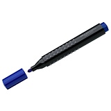 Маркер перманентный Faber-Castell "Grip 1504" синий, пулевидный, 2,0мм