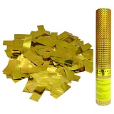 Хлопушка пневматическая ПатиБум, 30см, в пластиковой тубе, золотое конфетти