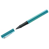 Ручка капиллярная Faber-Castell "Grip 2010", синяя, бирюзово-зеленый корп.