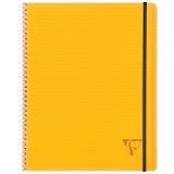 Бизнес-тетрадь 80л., А4+, клетка на гребне Clairefontaine "Proactiv'Book", 90г/м2, пластик. обложка, оранжевая