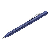 Ручка шариковая автоматическая Faber-Castell "Grip 2011" синяя, 1,2мм, трехгран., синий корпус