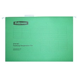 Подвесные папки Fellowes FS-87015, V-образные, зеленые, А4, 180 г/м2, 25 шт
