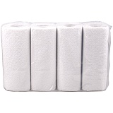 Полотенца бумажные в рулонах Veiro Professional "Comfort", 2-слойные, 12,5м/рул,25*22, белые, 4шт.