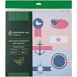 Набор бумаги для скрапбукинга Greenwich Line "Морской узор", 12л., 30*30см