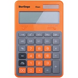 Калькулятор настольный Berlingo "Hyper", 12 разр., двойное питание, 171*108*12, оранжевый