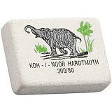 Ластик Koh-I-Noor "Elephant" 300/80, прямоугольный, натуральный каучук, 26*18,5*8мм, цветной