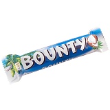 Шоколадный батончик Bounty, молочный шоколад, 55г