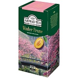 Чай Ahmad Tea "Зимний Чернослив", черный со вкусом чернослива, 25 фольг. пакетиков по 1,5г