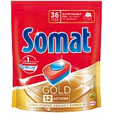 Таблетки для посудомоечных машин Somat "Gold", 36шт.