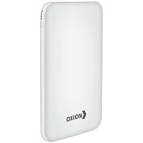 Внешний аккумулятор Oxion PowerBank UltraThin 10000mAh, Li-pol, soft-touch, индикатор, фонарь, белый