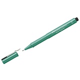 Ручка капиллярная Faber-Castell "Ecco Pigment" зеленая, 0,5мм