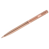 Ручка шариковая Delucci "Semplice", синяя, 1,0мм, корпус медь/розовое золото, поворот., подар.уп.