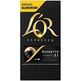 Кофе в капсулах  L'OR "Espresso Ristretto", капсула 5,2 г, 10 алюм. капсул, для машины Nespresso