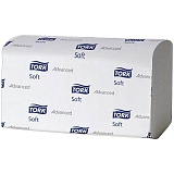 Полотенца бумажные лист. Tork XpressMultifold "Advanced.Soft"(М-сл)(Н2), 2-слойные, 136л/пач, белые