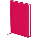 Ежедневник недатир. A5, 136л., кожзам, OfficeSpace "Winner", ярко-розовый