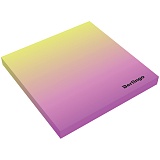 Самоклеящийся блок Berlingo "Ultra Sticky.Radiance",75*75мм,50л,желтый/розовый градиент
