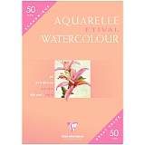Бумага для акварели 50л. А4 Clairefontaine "Etival color", 300г/м2, холодное прессование