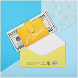 Конверт для денег Дарите Счастье "На счастье", 80*165мм, УФ-лак