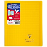 Бизнес-тетрадь 48л., 170*220мм, клетка Clairefontaine "Koverbook", 90г/м2, пластик. обложка, желтая