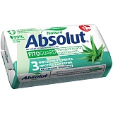 Мыло туалетное Absolut "Алоэ", антибактериальное, бумажная обертка, 90г