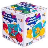 Набор для детского творчества Genio Kids "Рисуем пальчиками ",  пальчиковые краски, трафареты