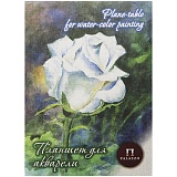 Планшет для акварели 20л. А4 Лилия Холдинг "Белая роза", 260г/м2, "Лен", палевая бумага