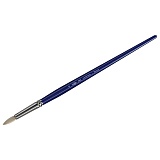 Кисть художественная синтетика упругая Гамма "Манеж", круглая №12, длинная ручка