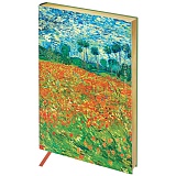 Ежедневник недат. A5, 136л, кожзам, Greenwich Line "Vision.Van Gogh.Poppy field", тон.бл, золот.срез