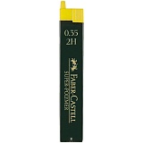 Грифели для механических карандашей Faber-Castell "Super-Polymer", 12шт., 0,35мм, 2H