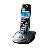 Телефон беспроводной Panasonic KX-TG2511RUM, монохром. дисплей, АОН, 50 номеров, серый