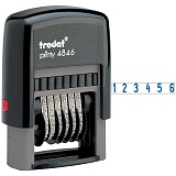 Нумератор мини автомат Trodat, 4,0мм, 6 разрядов, пластик